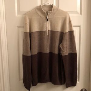 NEW Dockers Qtr zip sweater